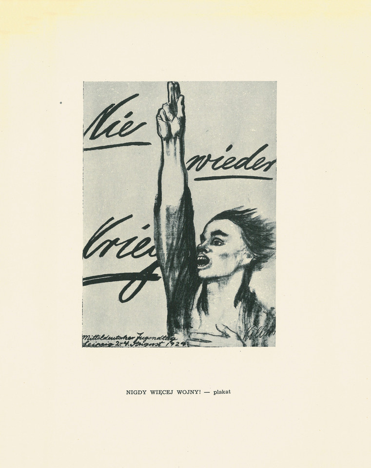 Käthe Kollwitz, "Nie wieder Krieg! (Nigdy więcej wojny!)" (1924)