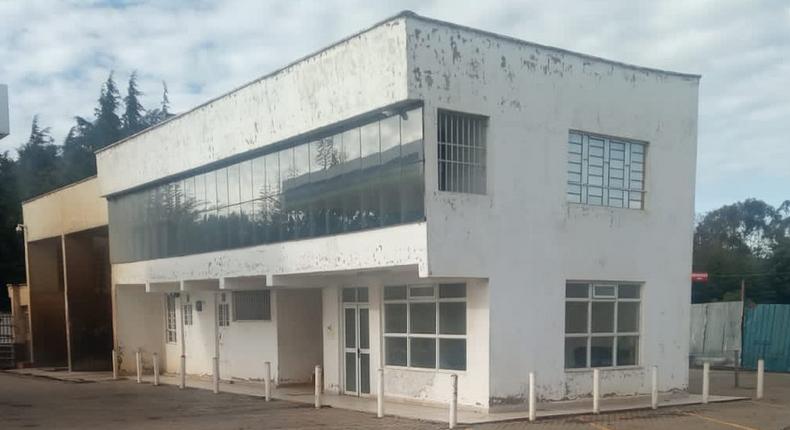 The abandoned petrol station where suspects stole Sh8 million from