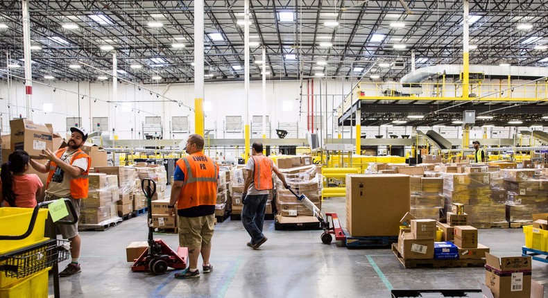 Amazon is changing the job landscape in the US, taking away retail jobs but adding ones in its warehouses and elsewhere.