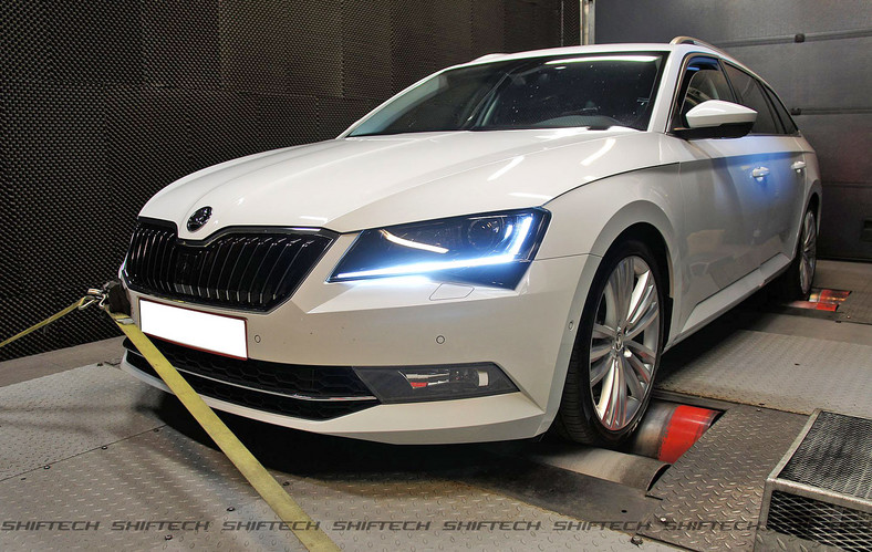 Skoda Superb Combi po tuningu jednostki napędowej