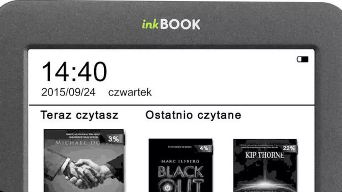 inkBOOK Classic - niedrogi czytnik e-booków w cenie 299 złotych