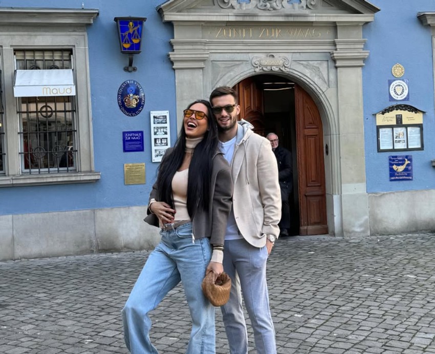 Luka Adžić sa suprugom