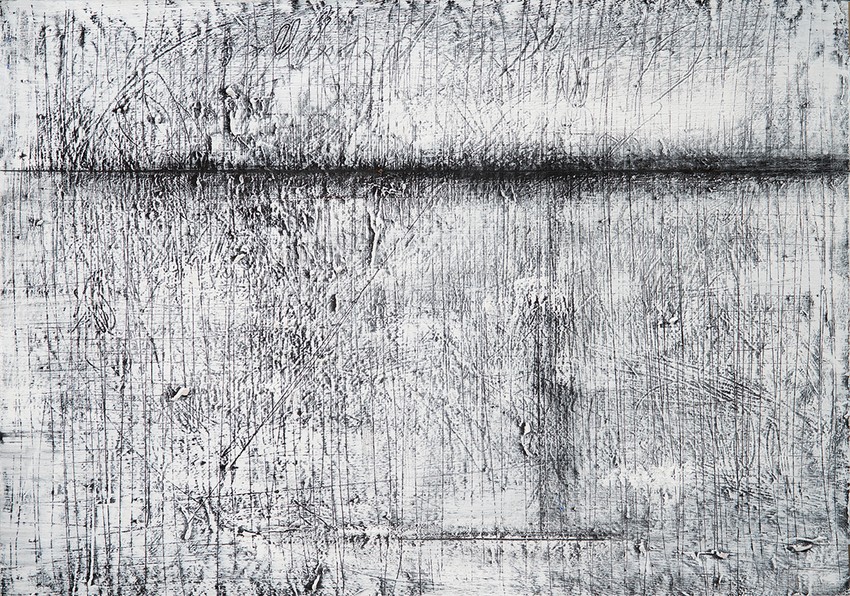 Gordan Nikolić, bez naziva, 2014, akril, 70 x 100 cm 