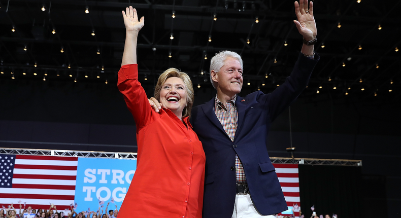 Hillary and Bill Clinton: $125 million