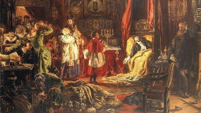 Śmierć Zygmunta Augusta w Knyszynie (Jan Matejko)