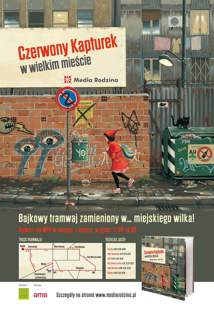 Plakat akcji Bajkowy Tramwaj w Poznaniu