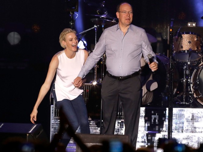 Książę Albert II i księżna Charlene