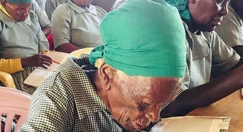 95-year-old woman enrolls in school to learn reading and writing