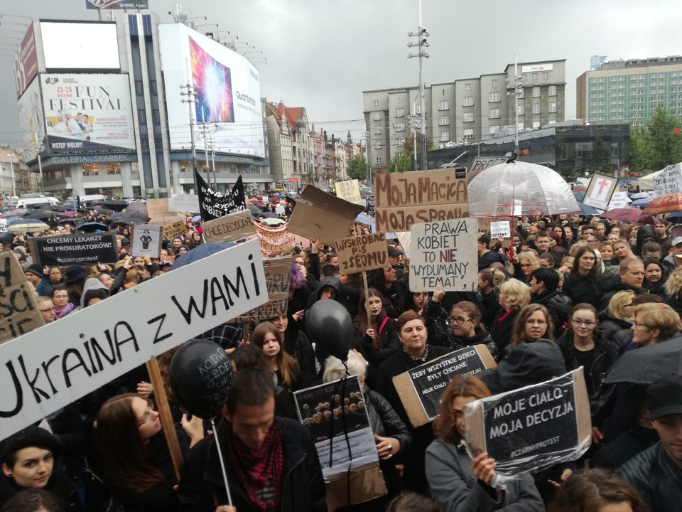 Czarny protest w Katowicach