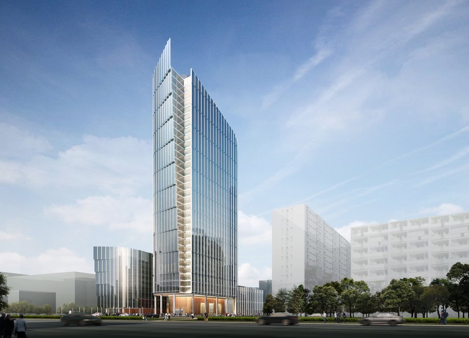 Projekt Mennica Legacy Tower po zakończeniu budowy