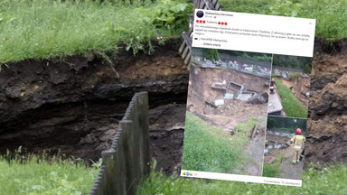 Na cmentarzu w Trzebini zapadła się ziemia. Uszkodzonych ok. 50 grobów
