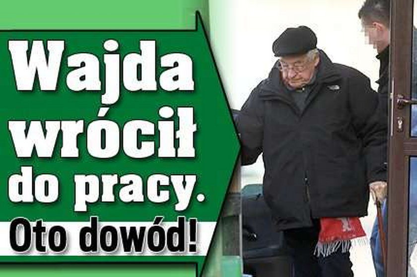 Wajda wrócił do pracy. Oto dowód!