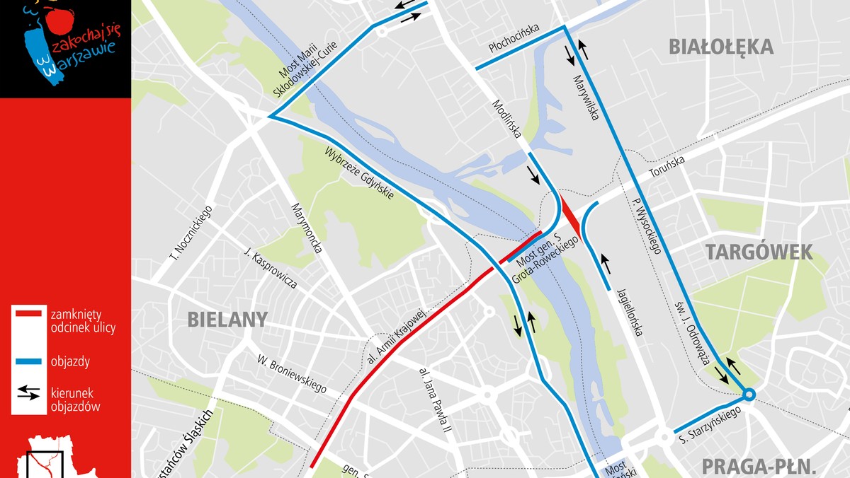 Zamknięta ul. Jagiellońska, frezowanie na Bródnie, remont przejazdu kolejowego w Rembertowie – to najważniejsze utrudnienia, jakie czekają warszawiaków w długi weekend. Co ważne, zamknięcie wiaduktu na Łopuszańskiej zostało przesunięcie na następny tydzień. Podpowiadamy, gdzie w najbliższych dniach będą zmiany w ruchu.