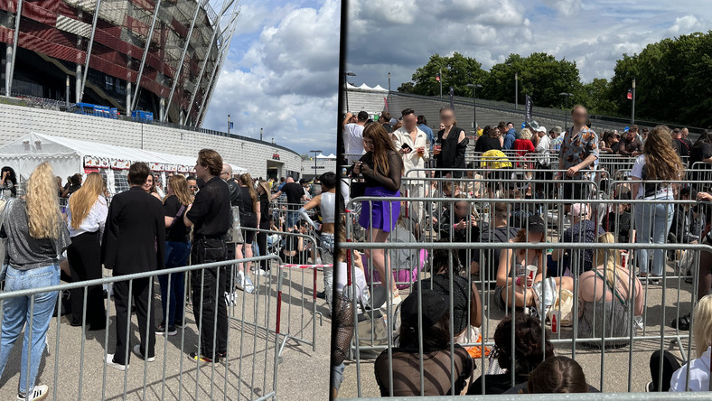 Fani czekają na koncert Beyoncé (zdjęcia dzięki uprzejmości Grzegorza)