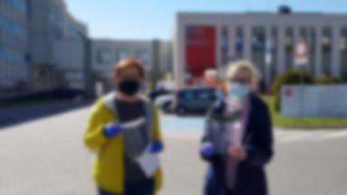 Świętokrzyscy działacze KOD robią przyłbice i rozdają je szpitalom