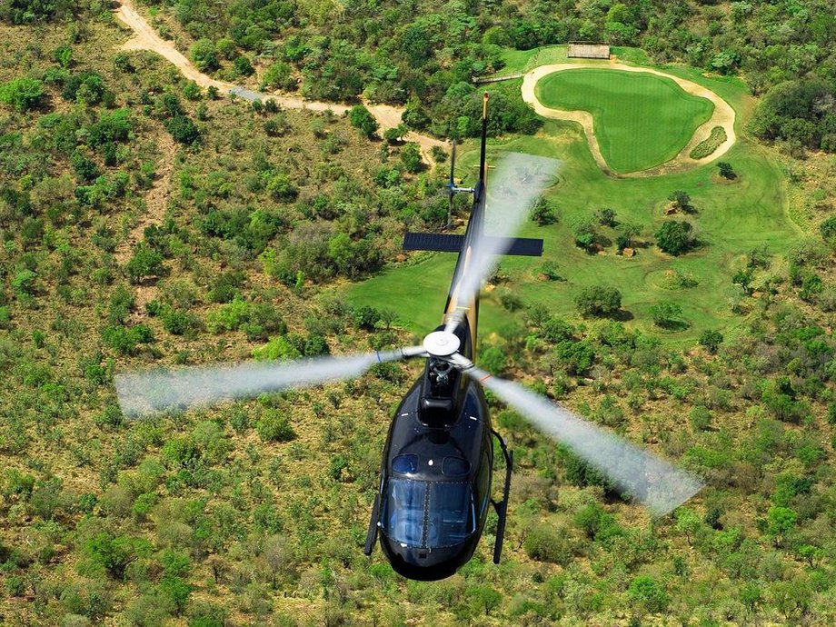 At the Legend Golf & Safari Resort in the Limpopo Province of South Africa, players can challenge themselves to the Extreme 19, the world’s longest par 3 course. It's set atop the Hanglip Mountain and accessed via helicopter.