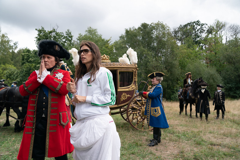 Maïwenn i Johnny Depp na planie filmu "Kochanica króla Jeanne du Barry"