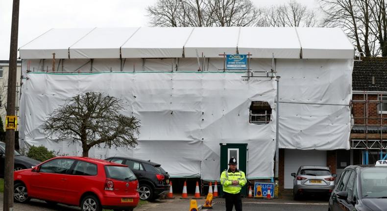 Investigators sealed off their house in Salisbury, southern England after Russian ex-spy Sergei Skripal and his daughter were poisoned in 2018