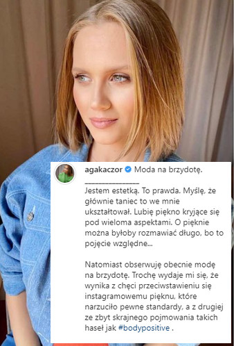 Agnieszka Kaczorowska na Instagramie
