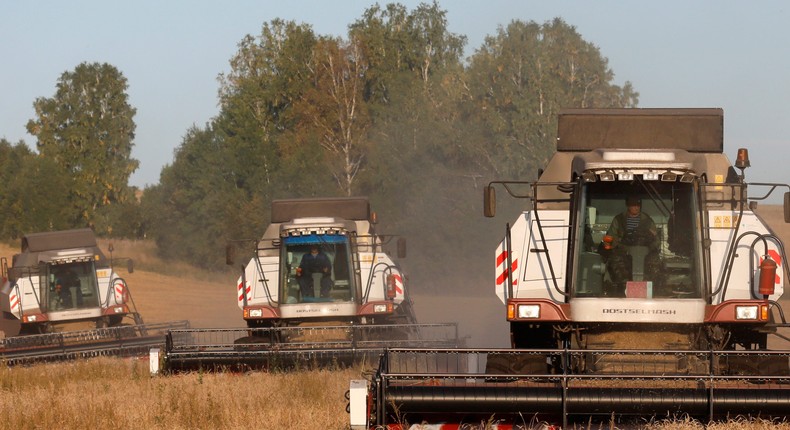 There are vast reserves of croplands in Siberia, Russia.