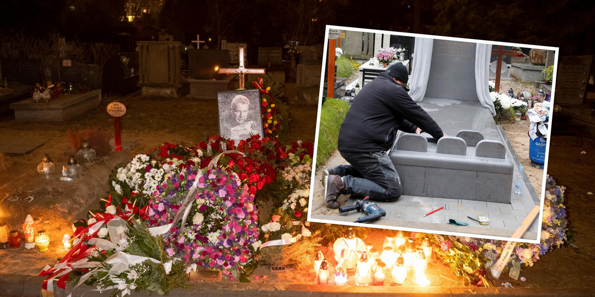 Na cmentarzu na Powązkach staje nowy pomnik na grobie Emiliana Kamińskiego. 