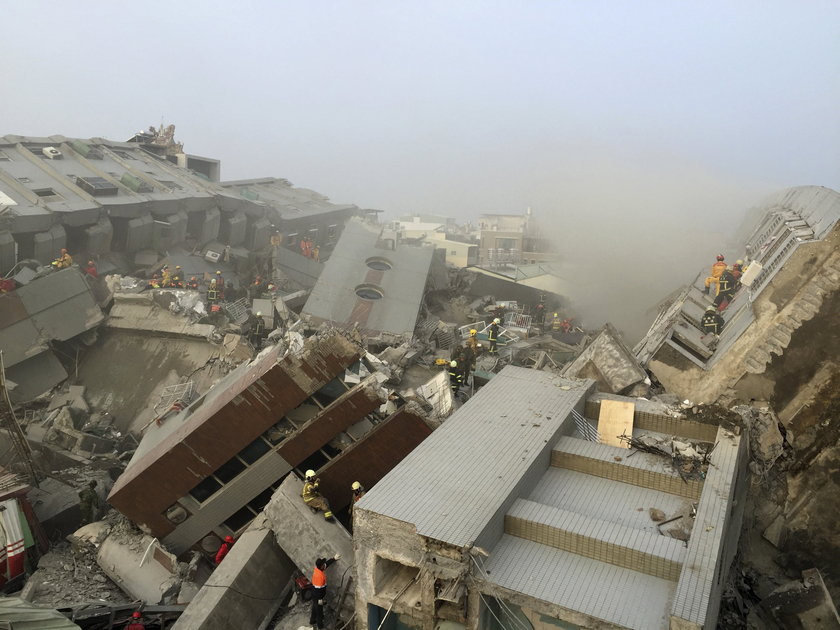 Trzęsienie ziemi o sile 6,4 w skali Richtera nawiedziło miasto Tainan na południu Tajwanu