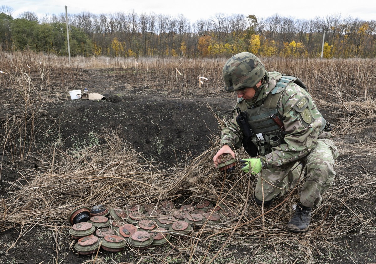 Saper w okolicach Charkowa