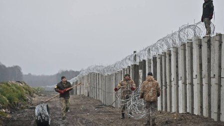 Budowa fortyfikacji na granicy ukraińsko-białoruskiej 