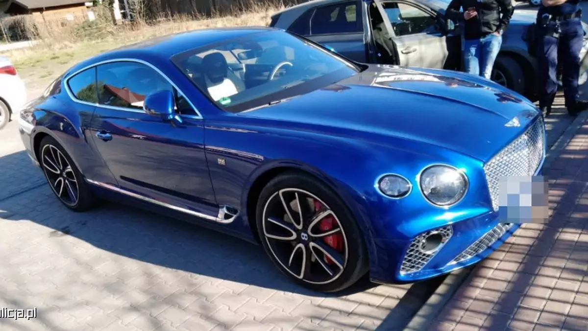 Bentley odzyskany przez policję