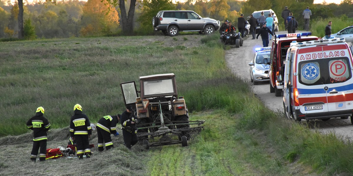 Koszmarny wypadek w Łyśniewie Sierakowickim