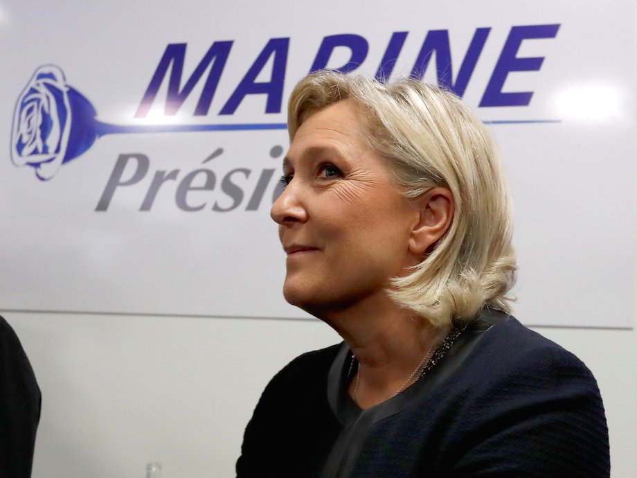 Marine Le Pen, the leader of France's far-right National Front party.