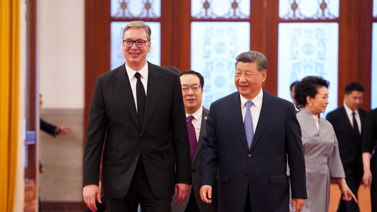 Aleksandar Vučić i Si Đinping