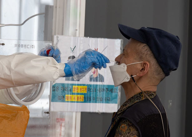 Testy na koronawirusa w Korei Południowej