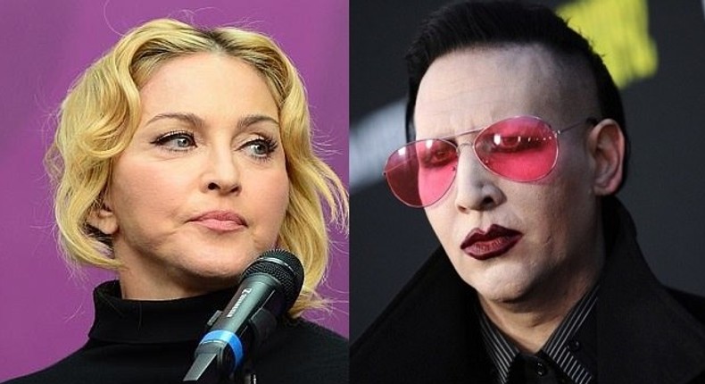 Madonna and Marilyn Manson