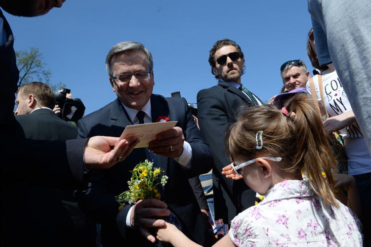 Prezydent Bronisław Komorowski na Pikniku Europejskim