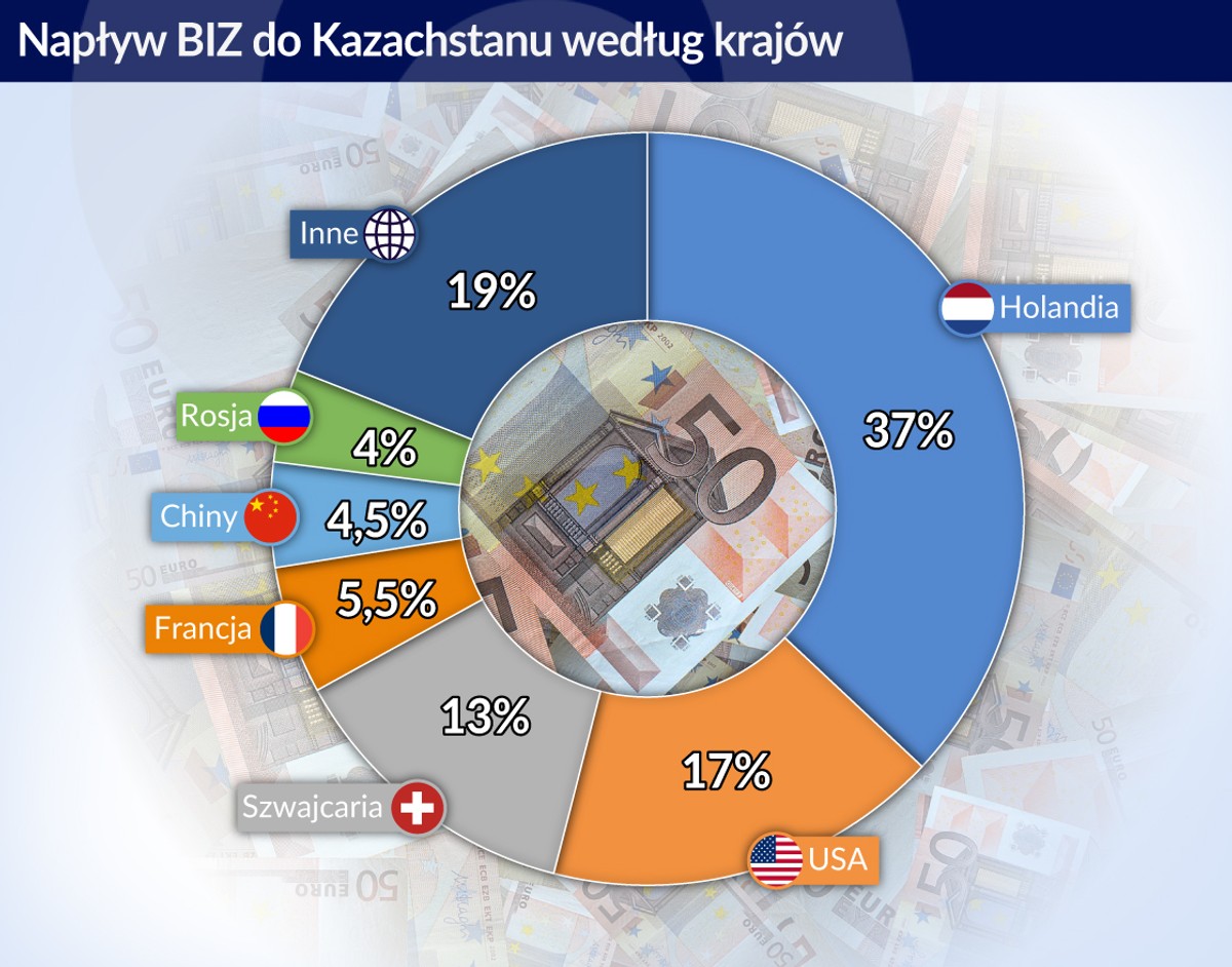 Napływ BIZ (graf. Obserwator Finansowy)