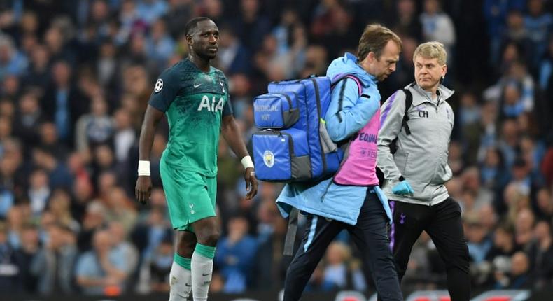 Injured - Tottenham midfielder Moussa Sissoko