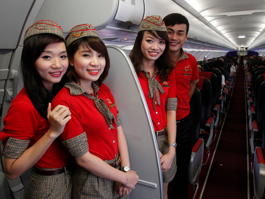 VietJet flight attendants.