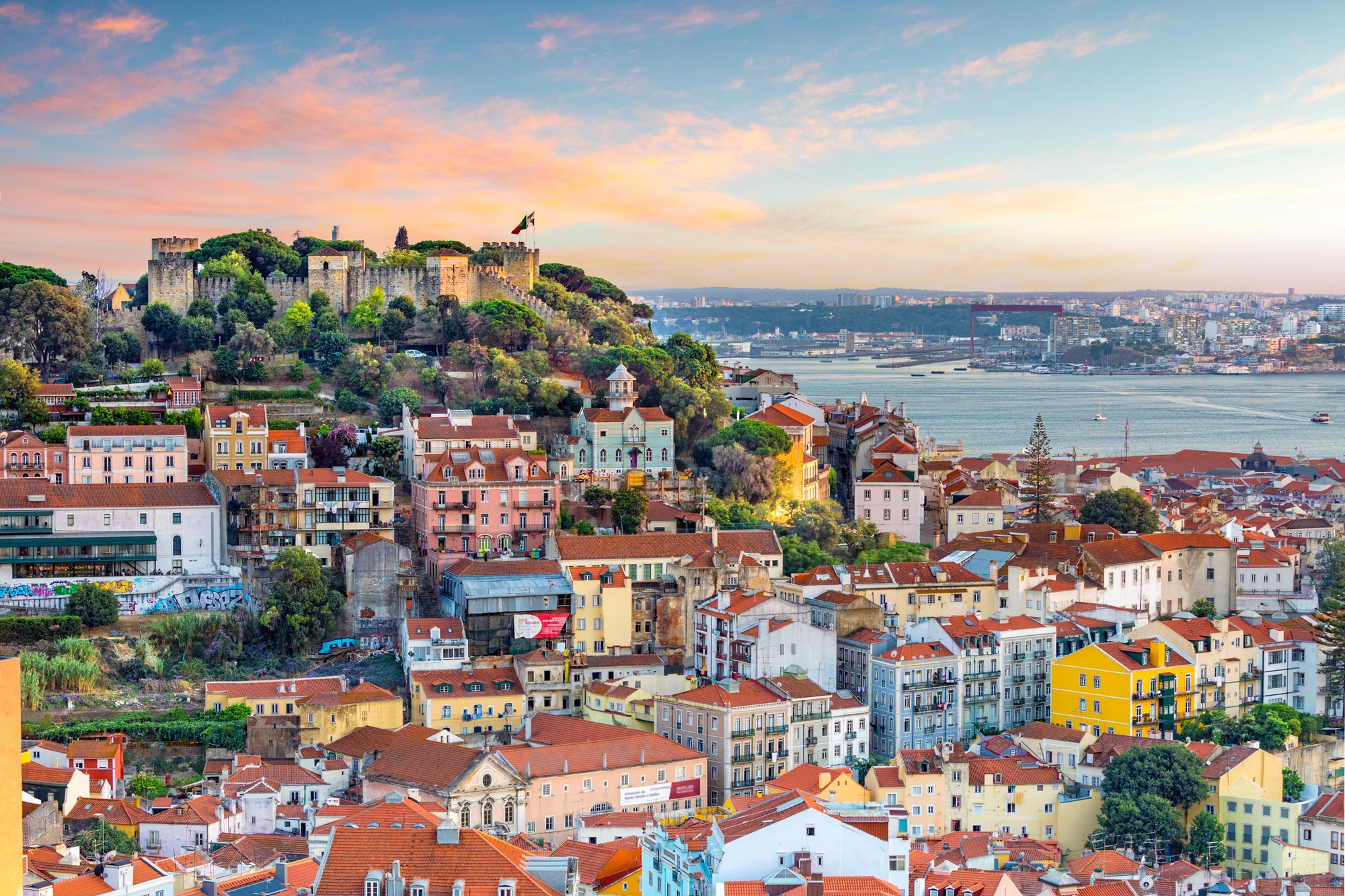 Hlavné mesto Lisabon v Portugalsku