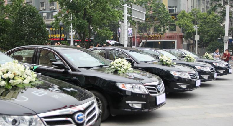 The electric cars t be used for the initiative at the launch in Wuhan.