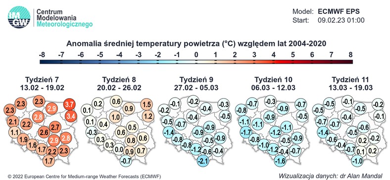 Pod koniec lutego i w marcu wiosna raczej nie nadejdzie.