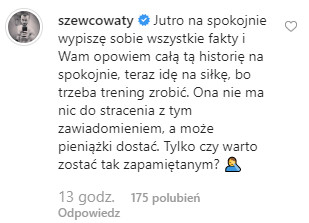 Maciej Szewczyk na Instagramie