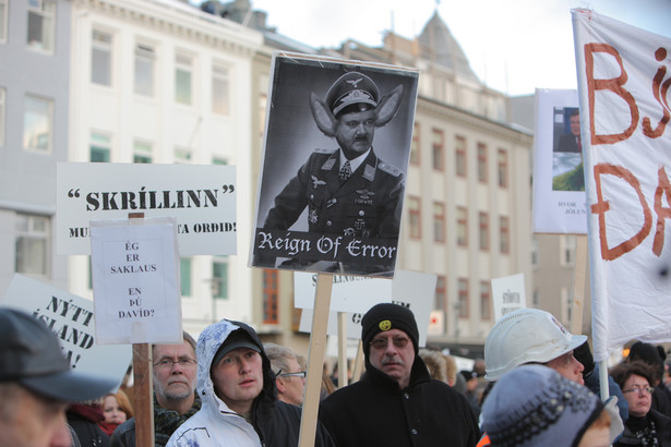 Protesty antyrządowe na Islandii w czasie kryzysu bankowego.