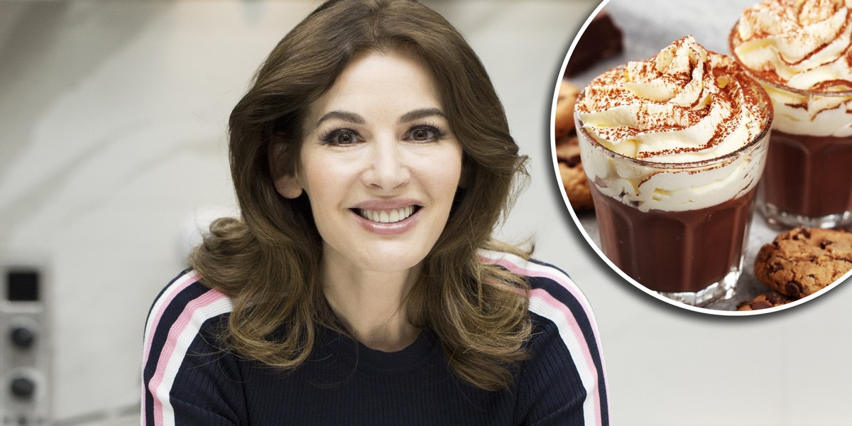 Nigella Lawson robi pyszną gorącą czekoladę z rumem.