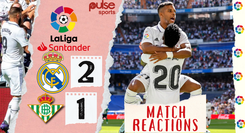 Social media reactions to Real Madrid's 2-1 win over Real Betis 