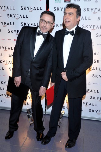 Andrzej Sołtysik i Paweł Sztompke na premierze 'Skyfall'