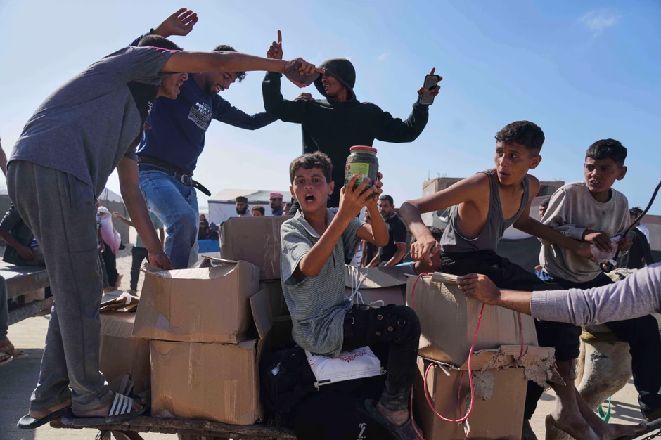 Humanitarna pomoć organizacije GHF u Rafi, Gaza, 27. maja