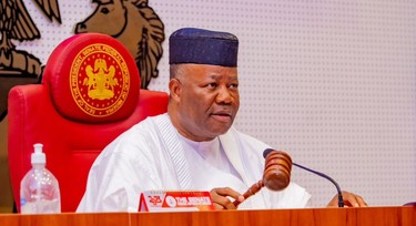 VIDEO: Akpabio claims reintroducing national anthem might have curbed banditry