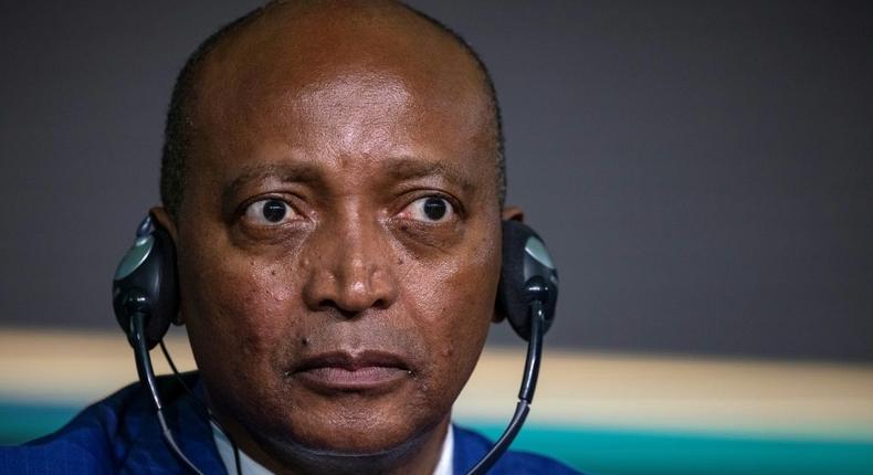South African businessman Patrice Motspe was elected Confederation of African Football (CAF) president last March for a four-year term. Creator: FADEL SENNA