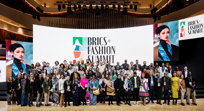 Group photo of the delegates BRICS+Fashion Summit Press Service